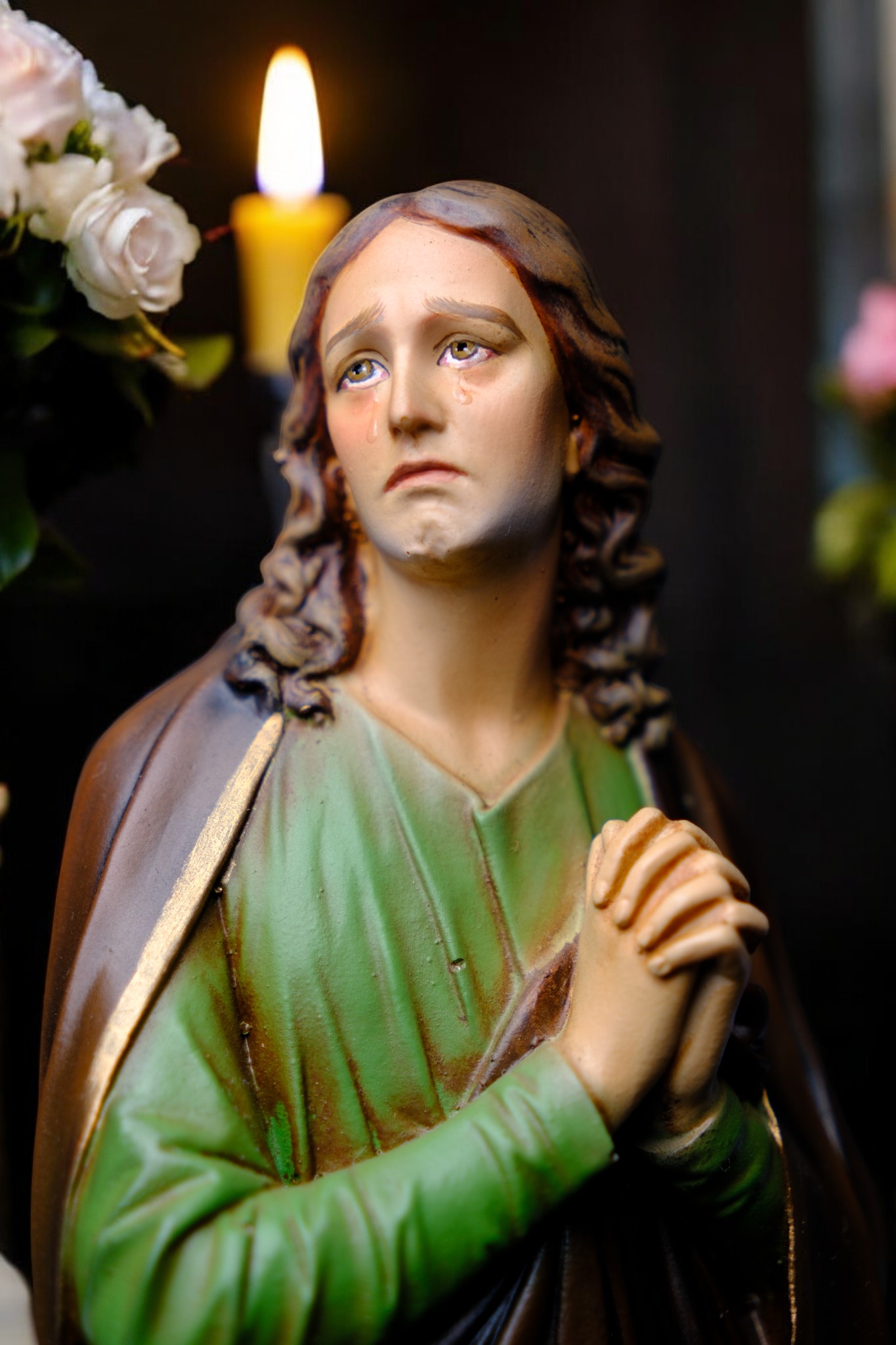 Tượng Thánh Gioan Tông Đồ Phong Cách Cổ – Tượng Công Giáo Thủ Công Cao 30cm Trang Trí Góc Cầu Nguyện - Ảnh 8