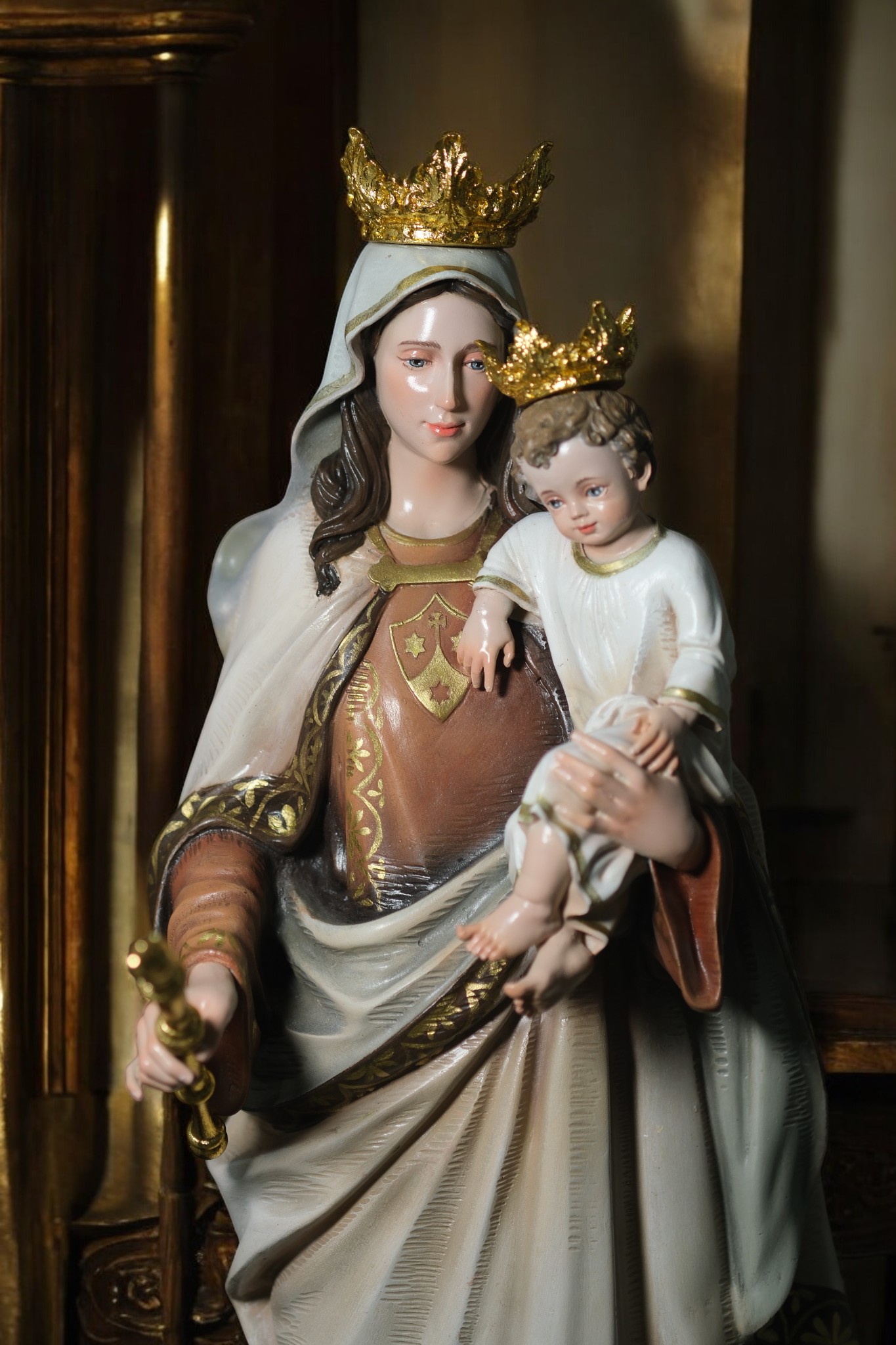 Tượng Đức Mẹ Núi Cát Minh – Tượng Công Giáo Thủ Công Cao 60cm Trang Trí Góc Cầu Nguyện - Ảnh 8