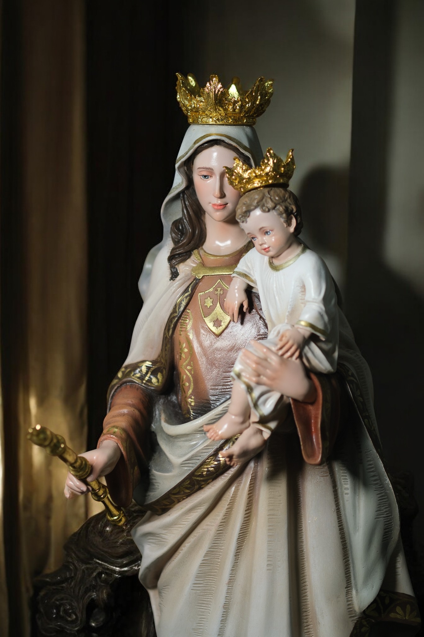 Tượng Đức Mẹ Núi Cát Minh – Tượng Công Giáo Thủ Công Cao 60cm Trang Trí Góc Cầu Nguyện - Ảnh 9