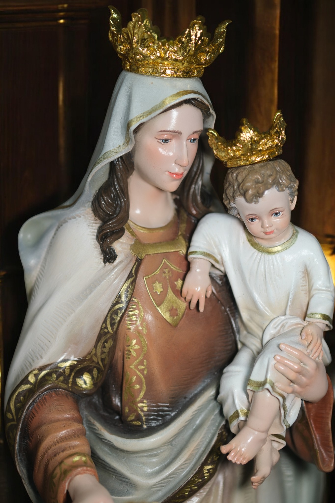 Tượng Đức Mẹ Núi Cát Minh – Tượng Công Giáo Thủ Công Cao 60cm Trang Trí Góc Cầu Nguyện - Ảnh 12